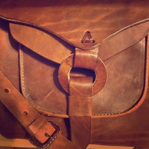 Genuine leather handmade bag